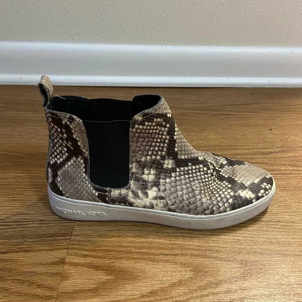 Micheal Kors Snakeskin Chelsea Boot